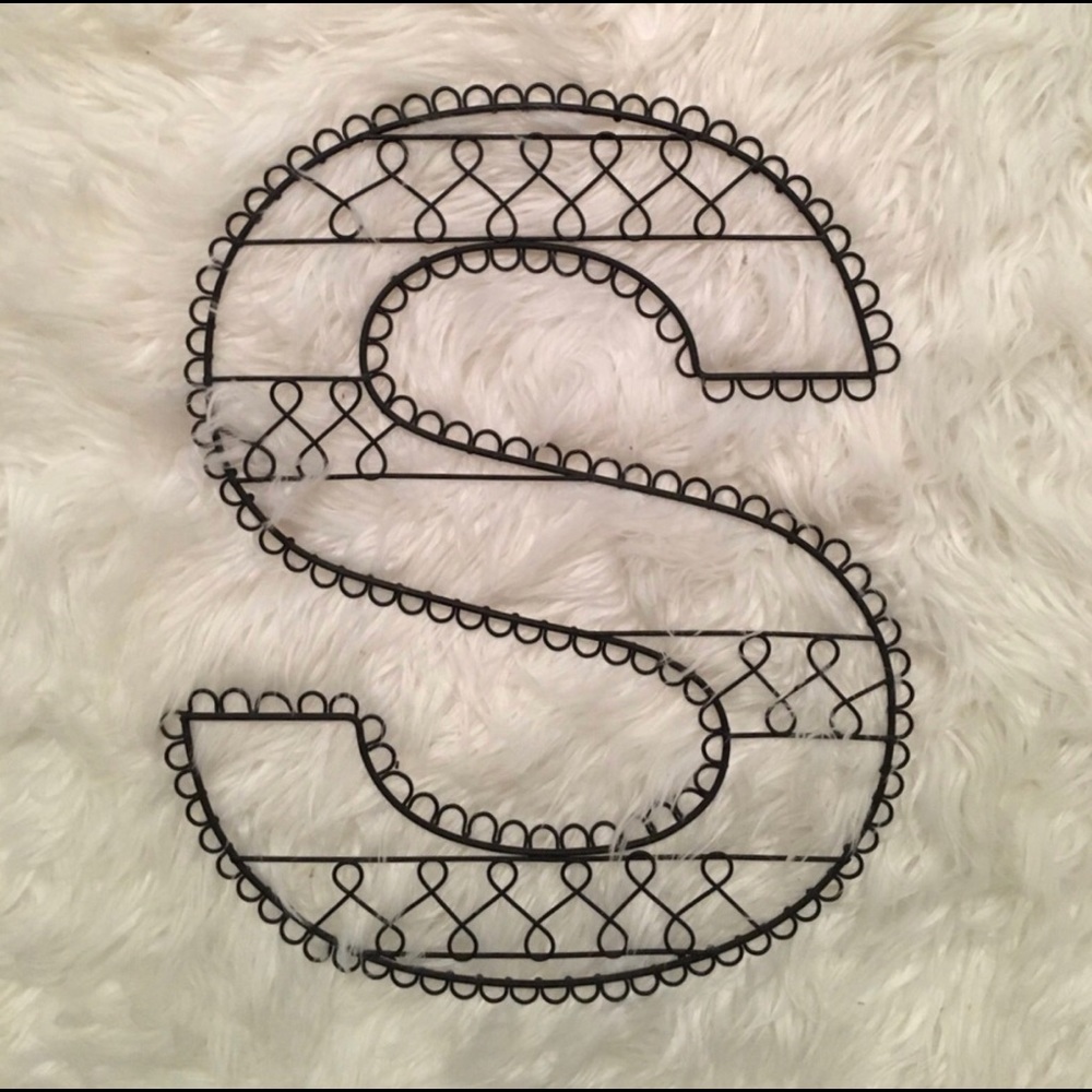 Pottery barn teen S letter